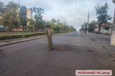 В Николаеве ракета «врезалась» в проезжую часть проспекта (фото, видео)