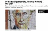 Путин выигрывает на рынках энергоресурсов, - Bloomberg