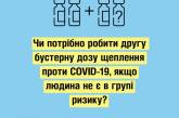 У миколаївському міськздраві пояснили, кому не варто робити другу бустерну дозу щеплення проти COVID-19