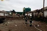 Обстрел Вознесенска: в ГСЧС показали, как тушили склады с зерном (фото)