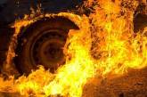 В Николаевской области у грузовика на ходу загорелось колесо: тушили спасатели