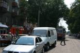 В центре Николаева «Шкода» и «Газель» заблокировали трамвай
