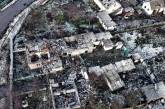 Разрушенное обстрелами село Николаевской области показали с высоты птичьего полета (фото)
