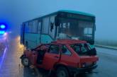 На Миколаївщині ВАЗ зіткнувся з рейсовим автобусом: п'ятеро постраждалих