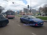 В&nbsp;Николаеве столкнулись автомобиль Renault M&eacute;gane и троллейбус 9 маршрута