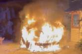 В Ужгороді спалили автомобіль секретаря міськради (відео)