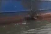 В сети показали российский танкер Sig после удара дрона (видео)