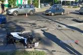 В центре Николаева «Ланос» сбил мотоциклиста: пострадавшего увезла скорая