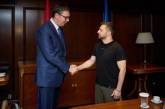 Зеленский в Афинах встретился с президентом Сербии