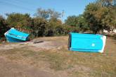 В парке Снигиревки вандалы разбили два биотуалета (фото)
