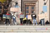 «Деньги на ВСУ!»: в Николаеве монопикетчики протестовали против плитки и магнитолы для мэра (фото, видео)