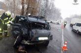 Под Киевом произошло тройное ДТП с маршруткой, есть пострадавшие