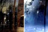Появилось видео падения обломков дрона-камикадзе на дом в Санкт-Петербурге