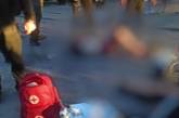 Появилось видео с моментом взрыва гранаты в центре Броваров