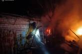 В Николаеве ночью горели гаражи на территории кооператива (фото)