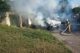 В Южноукраинске горел автомобиль