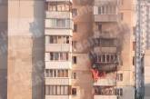 В Киеве обломками ракеты повреждена многоэтажка