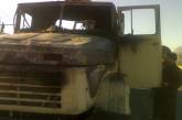 В Южноукраинске загорелся грузовой автомобиль