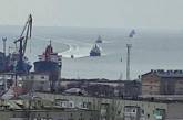 В сети показали заход кораблей РФ в Бердянск (ВИДЕО)