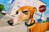 Художник делает карикатуры на собак