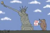 В Сети появилась веселая карикатура на приостановку выдачи виз США для россиян. ФОТО