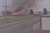 У Білгородській області після вибуху горить АЗС (ВІДЕО)