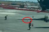 Собака сбежала из ящика и устроила бешеные гонки по лётному полю аэропорта (ВИДЕО)