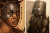 С помощью пирографии художник создаёт гиперреалистичные портреты (ФОТО)
