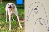 Дівчина запустила флешмоб завдяки безглуздому малюнку собаки (ФОТО)