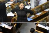 Савченко явилась в Раду в образе «монахини». ФОТО