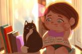 Життя з кішкою у веселих ілюстраціях (ФОТО)
