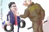 Карикатурист едко высмеял возвращение Саакашвили в Украину