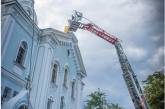 У центрі Одеси палала церква (фото, відео)