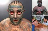 Бывший офисный работник покрыл 90% тела татуировками. ФОТО