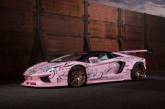 Вызывающий розовый Lamborghini Aventador со стразами. ФОТО