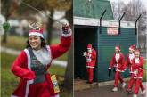 Благотворительный забег Санта-Клаусов в Лондоне. ФОТО
