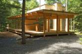 Современный деревянный дом в канадском лесу. ФОТО