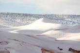 В пустыни Сахара второй год подряд выпал снег. ФОТО