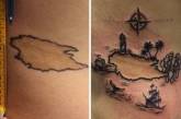 Татуировки, скрывающие родимые пятна. ФОТО