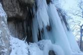 В Украине замерз самый высокий равнинный водопад 