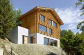 Трёхэтажный дом на живописном склоне в Швейцарии. ФОТО