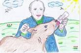 "Желтый карлик": в России дети за деньги рисуют Путина. ФОТО
