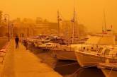 Из-за песчаной бури остров Крит стал похож на Марс. ФОТО