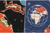 Спичечные коробки СССР с космической символикой. ФОТО
