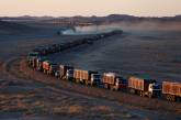 Нелегкий путь перевозчиков угля из Монголии в Китай. ФОТО