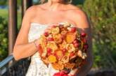 «Прожорливая» невеста сделала букет из пиццы. ФОТО