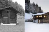 Современное жилище из старого сарая в Швейцарии. ФОТО