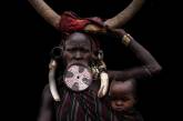 Женщины из эфиопского племени Мурси носят диски в нижней губе. ФОТО