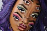 Оптические иллюзии на лице при помощи макияжа