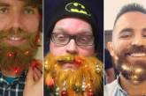 Новый тренд: создана праздничная гирлянда для бороды. ФОТО